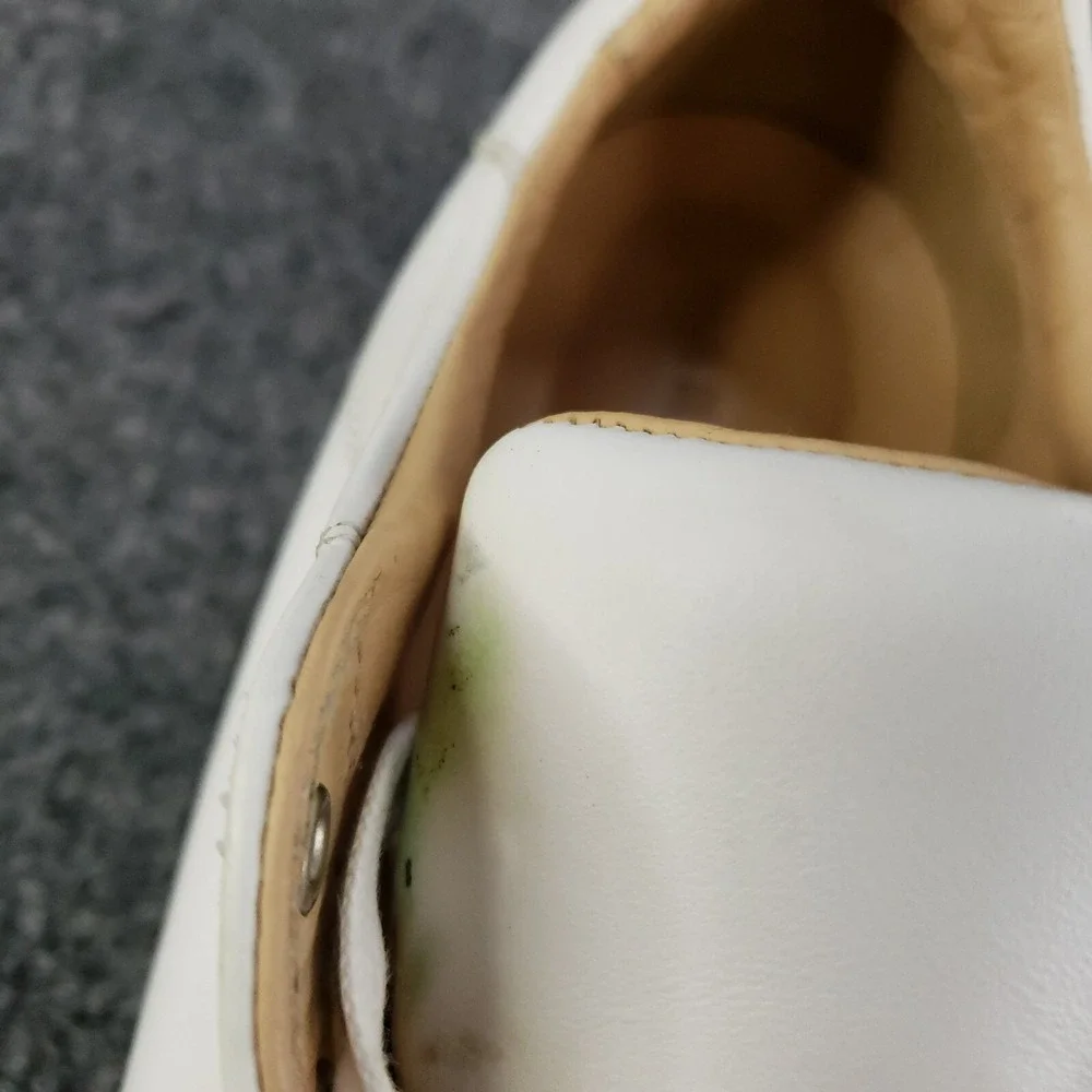 Margaux The Sneaker Women's EU 39.5 / US 9.5 White‎ Calf Leather Handmade Shoes - Picture 12 of 16